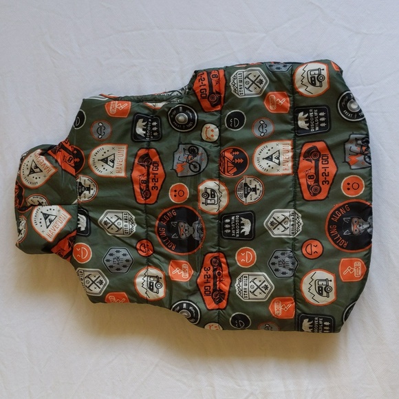 joe fresh green snap close puffer vest 2T toddler boys - Picture 7 of 8